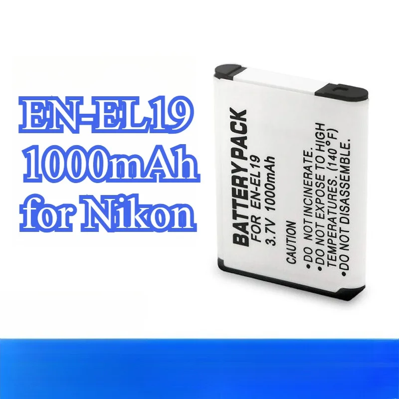 Сменный аккумулятор емкостью 1000 мАч для Nikon EN-EL19, совместимый с цифровой камерой COOLPIX S6600 S3100 S3300 S7000 S2500 S2600
Сменный аккумулятор емкостью 1000 мАч для Nikon EN-EL19, совместимый с цифровой камерой COOLPIX S6600 S3100 S3300 S7000 S2500 S2600