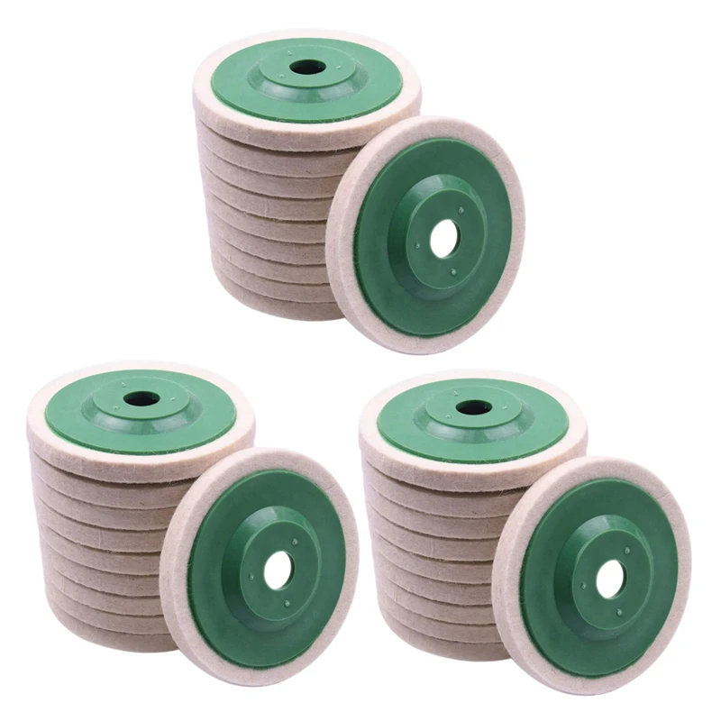 30Pcs 100Mm 4 Inch Wool Buffing Round Polishing Wheels Pads Polisher Wheels
30Pcs 100Mm 4 Inch Wool Buffing Round Polishing Wheels Pads Polisher Wheels