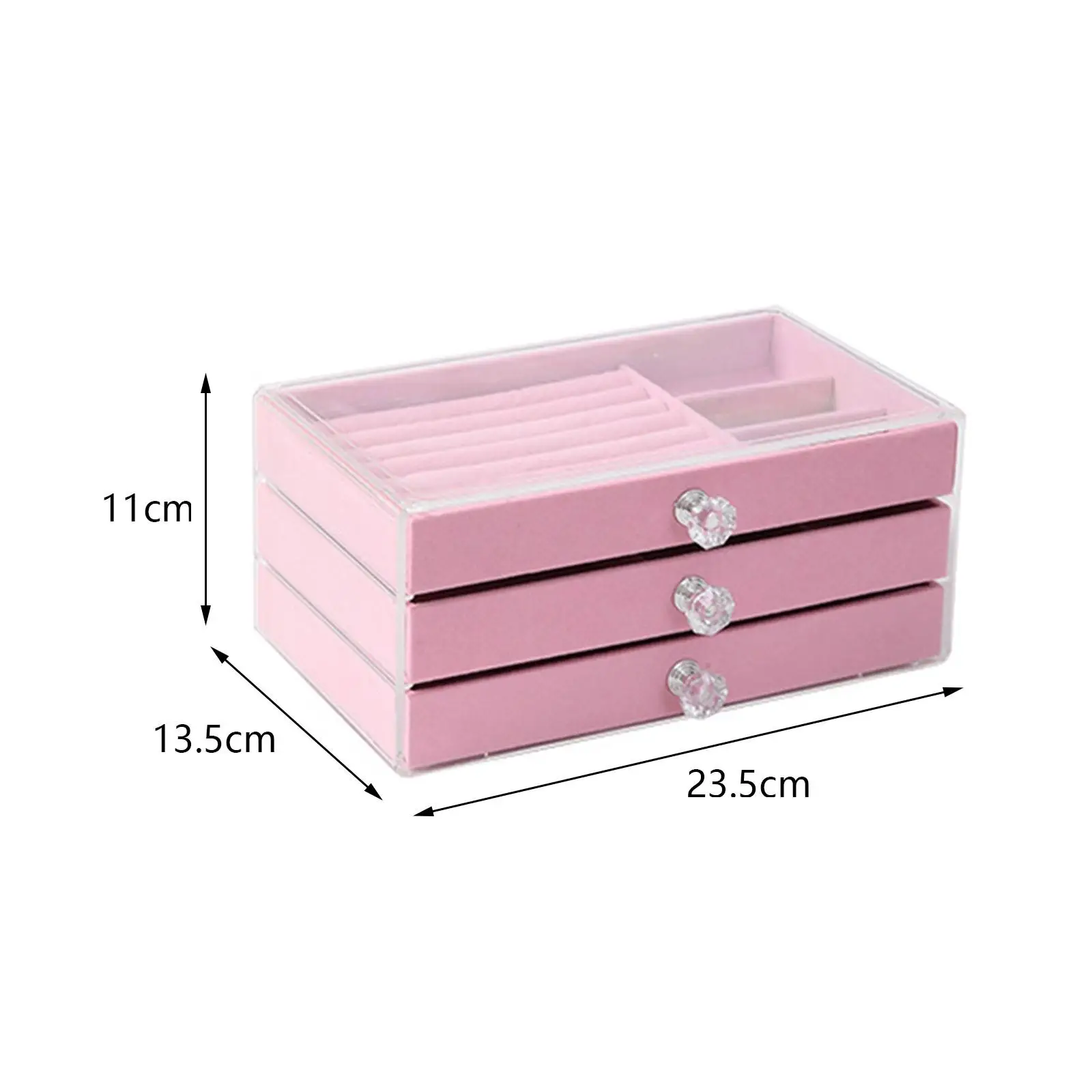 Clear Stackable Acrylic Storage Containers with 3 Drawers Storage Bins Case Box for Jewelry Hair Accessories
Clear Stackable Acrylic Storage Containers with 3 Drawers Storage Bins Case Box for Jewelry Hair Accessories