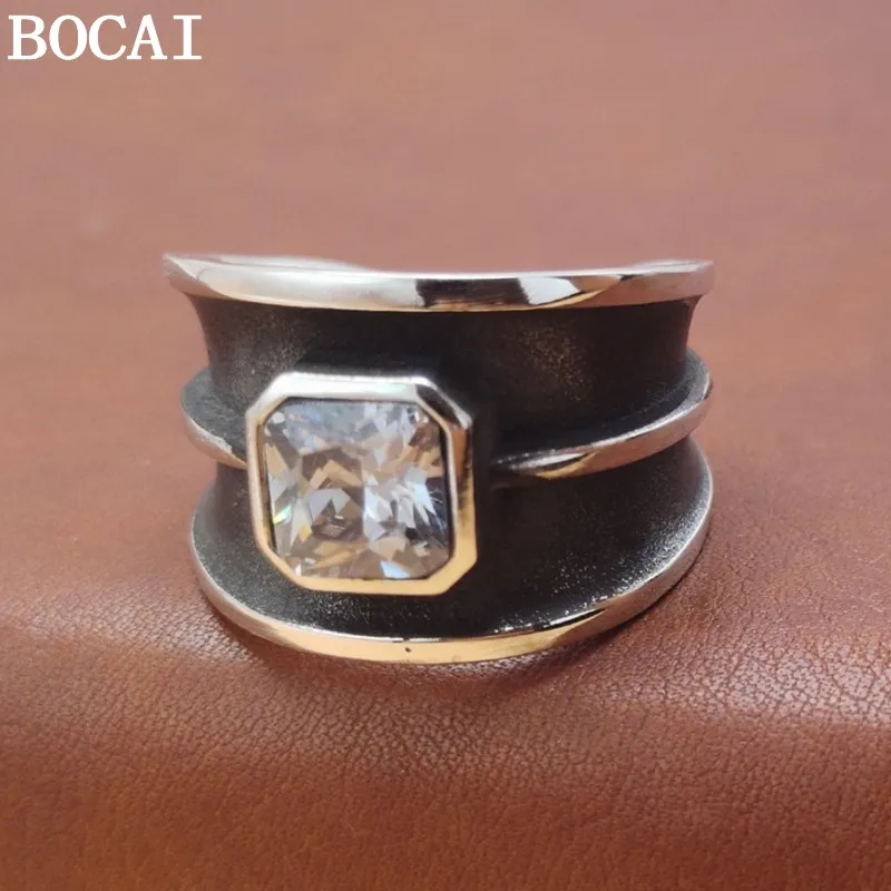 BOCAI S925 Sterling Silver Rings for Women Men New Fashion Agate Circular White Shell Angel Vintage Jewelry Adjustalbe Wholesale
BOCAI S925 Sterling Silver Rings for Women Men New Fashion Agate Circular White Shell Angel Vintage Jewelry Adjustalbe Wholesale