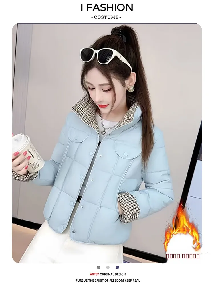 Корейская женская одежда Thiened в стиле пэчворк, пуховая хлопковая куртка, зимняя теплая верхняя одежда, модное новое поступление 2026
Корейская женская одежда Thiened в стиле пэчворк, пуховая хлопковая куртка, зимняя теплая верхняя одежда, модное новое поступление 2026