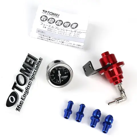 Universal SARD Style Adjustable Fuel Pressure Regulator Jdm Turbo With Original Gauge AN6 1/8 NPT Fitting Car Accessories