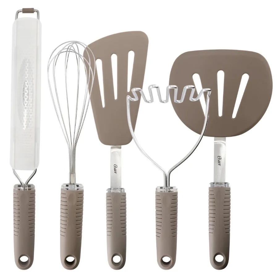Newcrest 5 Piece Prep and Cook Kitchen Tool Set in Taupe
Newcrest 5 Piece Prep and Cook Kitchen Tool Set in Taupe