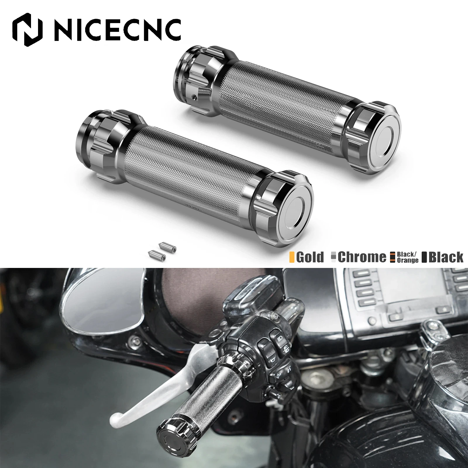 Handlebar Hand Grips For Harley Road King FLHR Road Glide FLTRX Street Glide FLHX Fat Boy 114 FLFBS Low RiderST Heritage Classic
Handlebar Hand Grips For Harley Road King FLHR Road Glide FLTRX Street Glide FLHX Fat Boy 114 FLFBS Low RiderST Heritage Classic