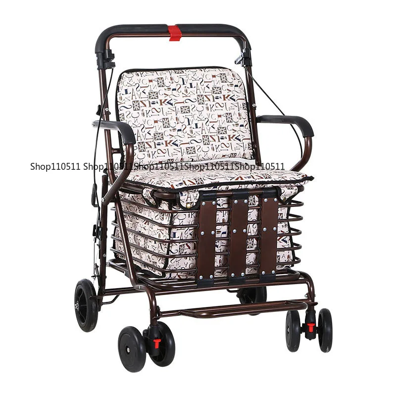 Foldable Elderly Walker, Pushable & Seated Help Cart, Multifunctional Shopping Trolley for Seniors
Foldable Elderly Walker, Pushable & Seated Help Cart, Multifunctional Shopping Trolley for Seniors