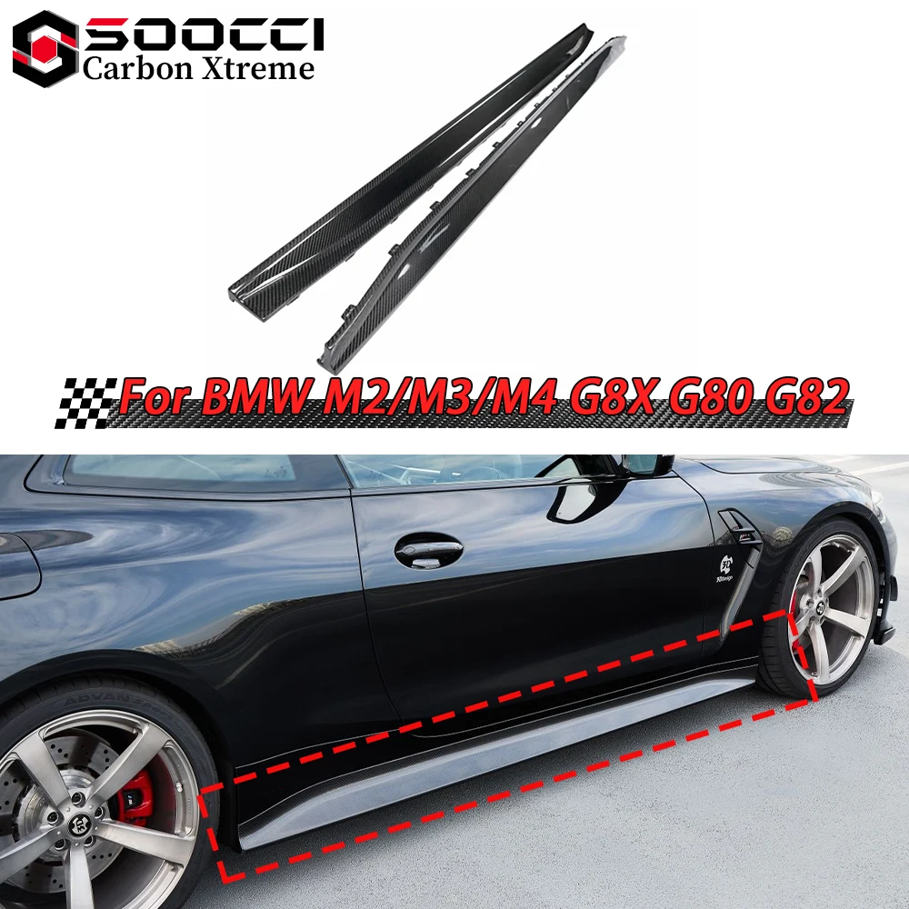 3D Style Dry Carbon Fiber Side Skirts for BMW G80 G81 M3 G82 G83 M4 Side Bumper Lips Splitter Spoiler Door Sill Body Kits
3D Style Dry Carbon Fiber Side Skirts for BMW G80 G81 M3 G82 G83 M4 Side Bumper Lips Splitter Spoiler Door Sill Body Kits
