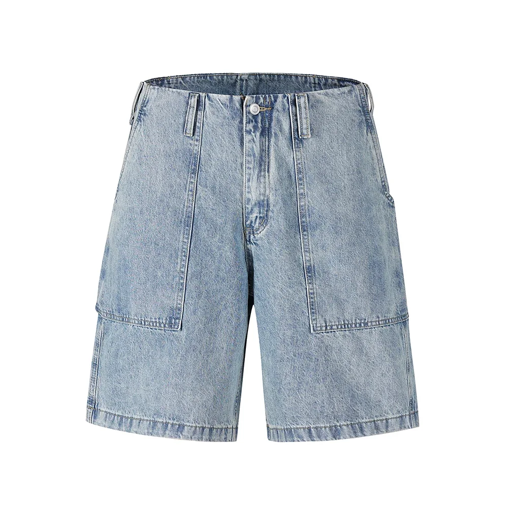 Streetwear Front Big Pocket Wide Leg Washed Baggy Jeans Shorts for Men Straight Vintage Casual Loose Denim Five Point Pants
Streetwear Front Big Pocket Wide Leg Washed Baggy Jeans Shorts for Men Straight Vintage Casual Loose Denim Five Point Pants