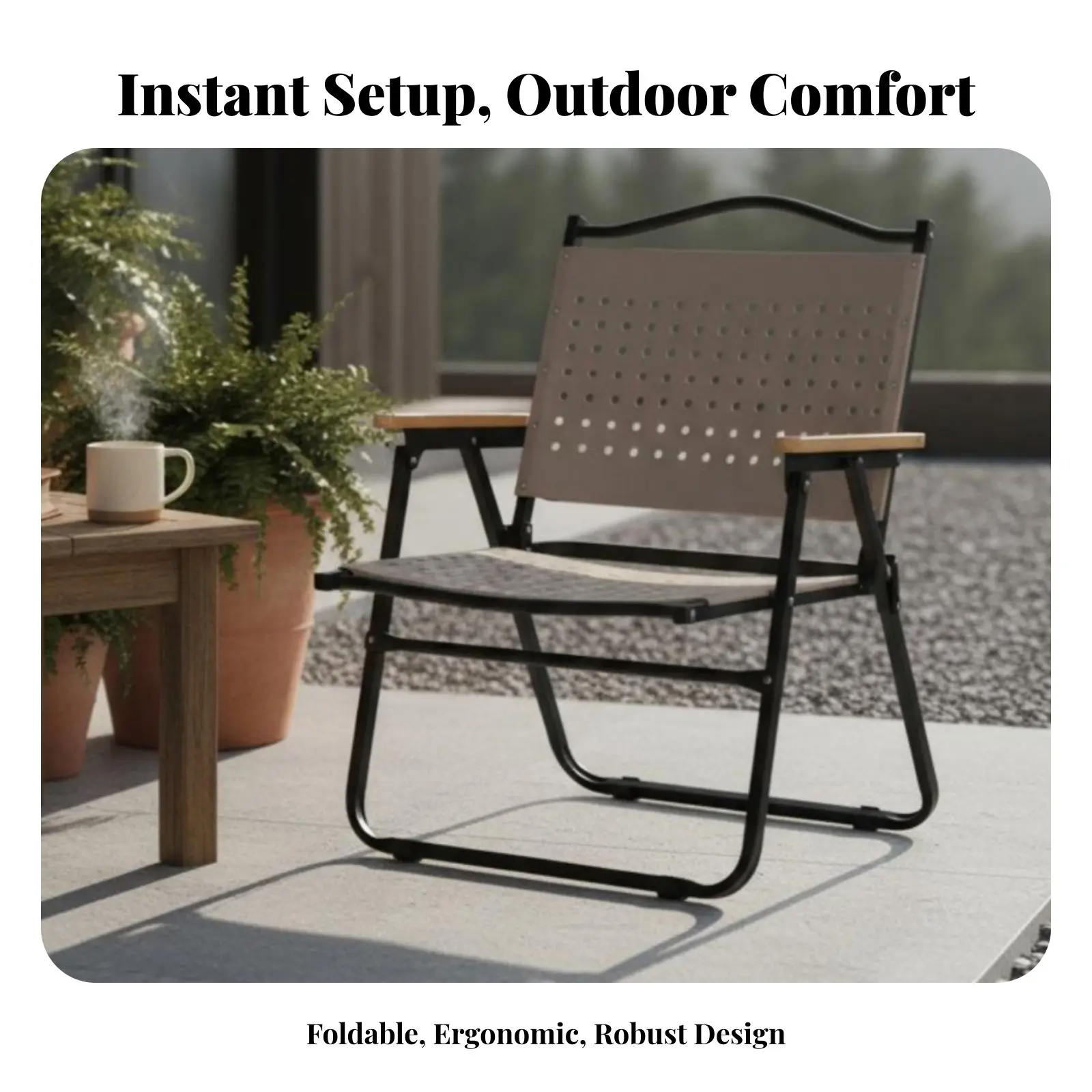 Складное кресло Cateand Proceedryic GreenType: прочное, устойчивое, с треугольной рамой, для кемпинга, низкое посадка к земле
Складное кресло Cateand Proceedryic GreenType: прочное, устойчивое, с треугольной рамой, для кемпинга, низкое посадка к земле