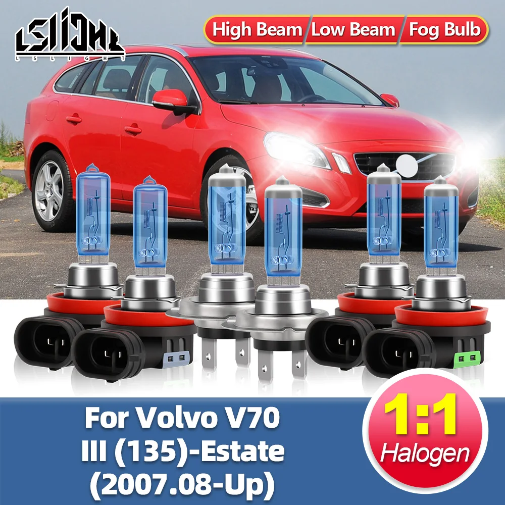 LSlight для Volvo V70 III (135) (2007.08 - 2024) Авто галогенные фары 100 Вт Автомобильные передние фары 6000K Белый Дальний ближний свет
LSlight для Volvo V70 III (135) (2007.08 - 2024) Авто галогенные фары 100 Вт Автомобильные передние фары 6000K Белый Дальний ближний свет
