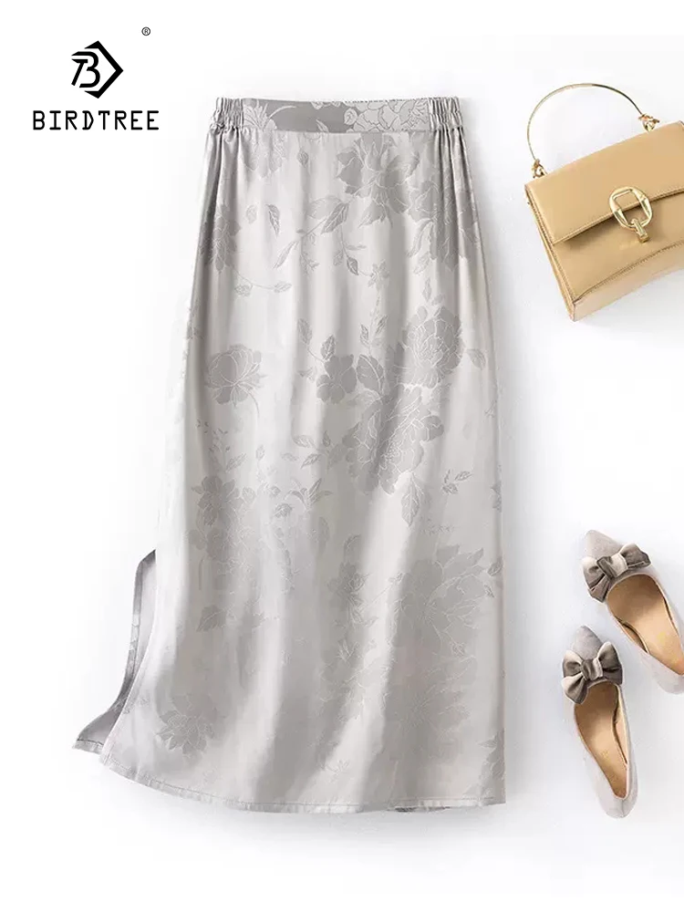 BirdTree, 100%Real Silk Elegant Skirts For Women, Elastic Waist Jacquard, Vintage Chinese Commute Skirt, 2024 Summer B455133QC
BirdTree, 100%Real Silk Elegant Skirts For Women, Elastic Waist Jacquard, Vintage Chinese Commute Skirt, 2024 Summer B455133QC