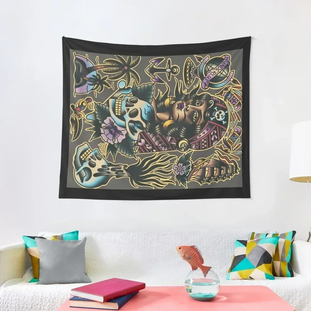 Pirate hooker pinup watercolor painting flash sheet (( horizontal version )) Tapestry Bedroom Decor Room Decorator Tapestry
Pirate hooker pinup watercolor painting flash sheet (( horizontal version )) Tapestry Bedroom Decor Room Decorator Tapestry