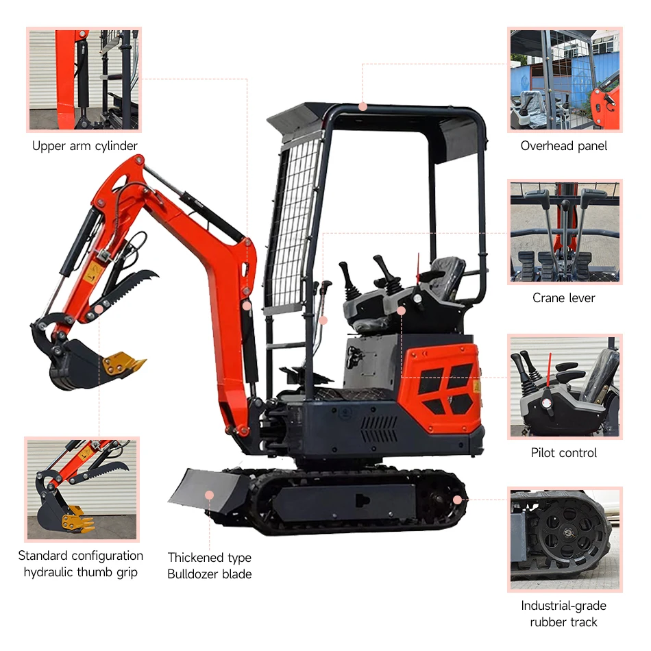 Factory Recruit Agent Mini Excavators 1.6 Ton Customize Machinery Mini Small Excavator Multifunctional Mini Excavator Price
Factory Recruit Agent Mini Excavators 1.6 Ton Customize Machinery Mini Small Excavator Multifunctional Mini Excavator Price