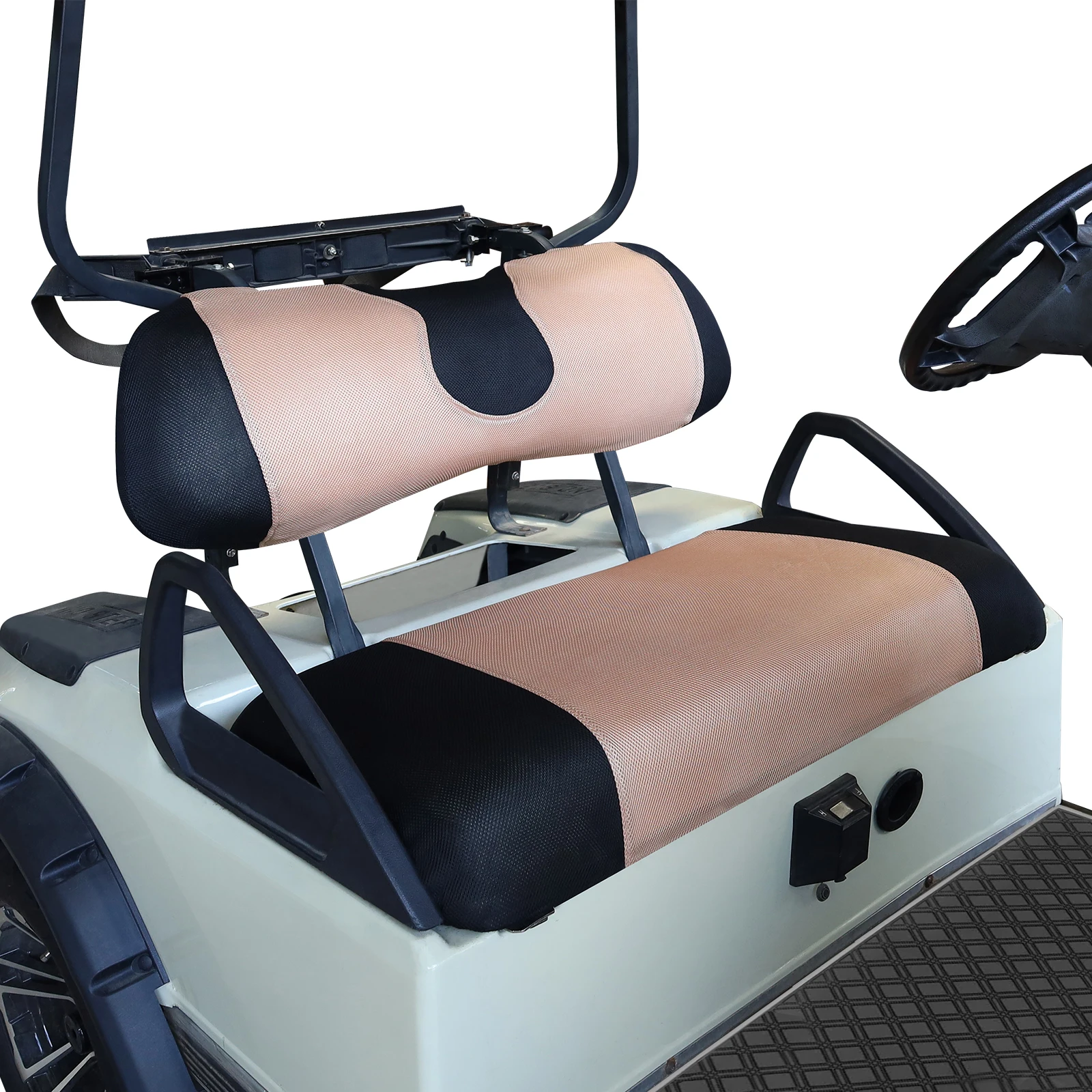 Fashion Design Golf Cart Seat Cover Set Heat Washable Polyester Mesh Cloth for Club car /EZGO / Yamaha
Fashion Design Golf Cart Seat Cover Set Heat Washable Polyester Mesh Cloth for Club car /EZGO / Yamaha