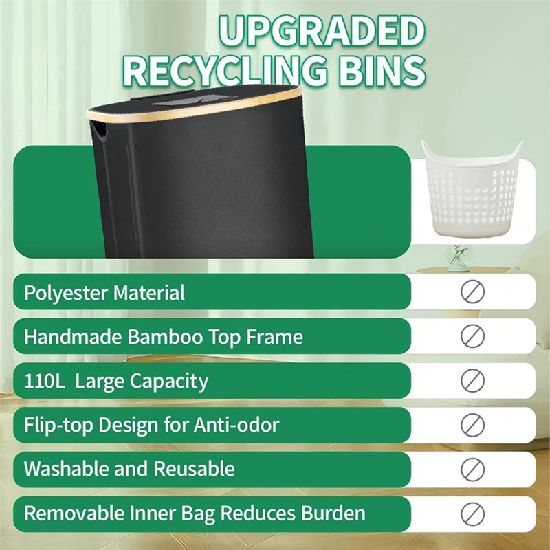 BAAR-Recycling Bins For Kitchen Indoor Recycle Bins With Lid For Bottles Cans Glass Plastice Cartons
BAAR-Recycling Bins For Kitchen Indoor Recycle Bins With Lid For Bottles Cans Glass Plastice Cartons
