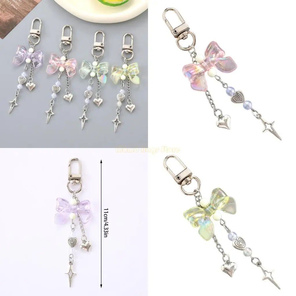 X90D Star Heart Bows Keychain Aesthetic Keychain Accessories Car Key Rings
X90D Star Heart Bows Keychain Aesthetic Keychain Accessories Car Key Rings