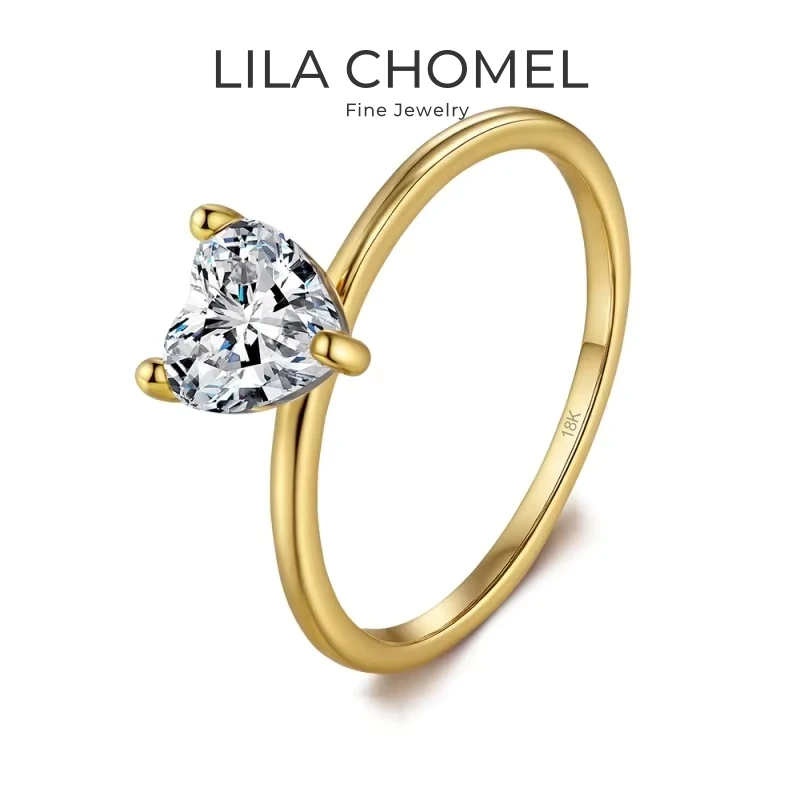Women Engagement 18K Gold Girl Wedding Band 1CT Heart Moissanite Diamond Daughter Birthday Gift Wife Valentine's Day Nice Rings
Women Engagement 18K Gold Girl Wedding Band 1CT Heart Moissanite Diamond Daughter Birthday Gift Wife Valentine's Day Nice Rings
