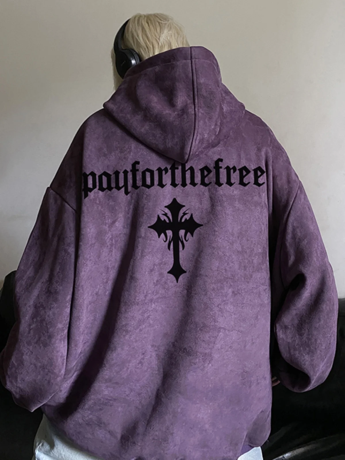 American Sle Heavyweight Purple Men's Hoodie Suede Jaet Autumn Hard And Stiff Oversize Casual Loose Fit Polyester Fabric
American Sle Heavyweight Purple Men's Hoodie Suede Jaet Autumn Hard And Stiff Oversize Casual Loose Fit Polyester Fabric