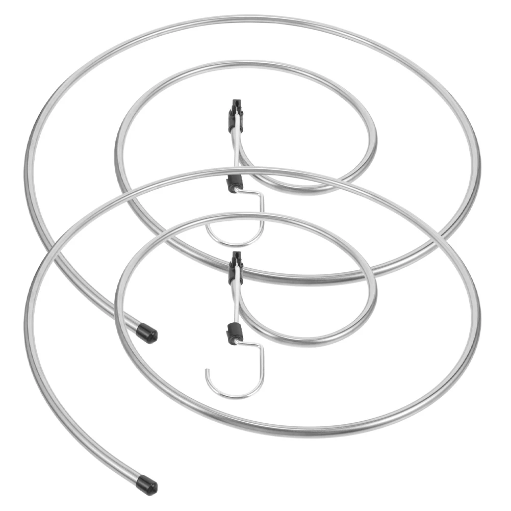 2 Pcs Garment Clothes Drying Rack Set Blankets Multi-functional Hangers Silver Stainless Steel Travel Coat
2 Pcs Garment Clothes Drying Rack Set Blankets Multi-functional Hangers Silver Stainless Steel Travel Coat