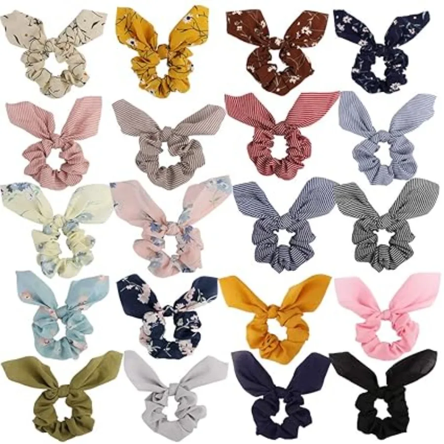 20 Pack Hair Scrunchies for Women, Adorable Chiffon Bow Scrunchies for Thick Hair, Bunny Ear Scrunchies Elastic Bulk Scrunchies Hair Accessories Hair Ties for Girls multi-colored2
20 Pack Hair Scrunchies for Women, Adorable Chiffon Bow Scrunchies for Thick Hair, Bunny Ear Scrunchies Elastic Bulk Scrunchies Hair Accessories Hair Ties for Girls multi-colored2