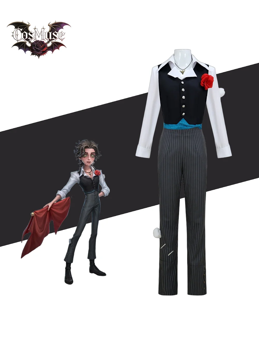 Identity V Matador Hernando Romero Cosplay Costume - Vest Shirt Pants Necklace Wig Halloween Role Play Men
Identity V Matador Hernando Romero Cosplay Costume - Vest Shirt Pants Necklace Wig Halloween Role Play Men