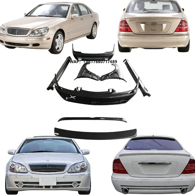 New Fiberglass FRP Lorinser Styling Body Kit Front/Rear Bumpers Side Skirts Fenders Rear Spoiler Bolt-On for S Class
New Fiberglass FRP Lorinser Styling Body Kit Front/Rear Bumpers Side Skirts Fenders Rear Spoiler Bolt-On for S Class