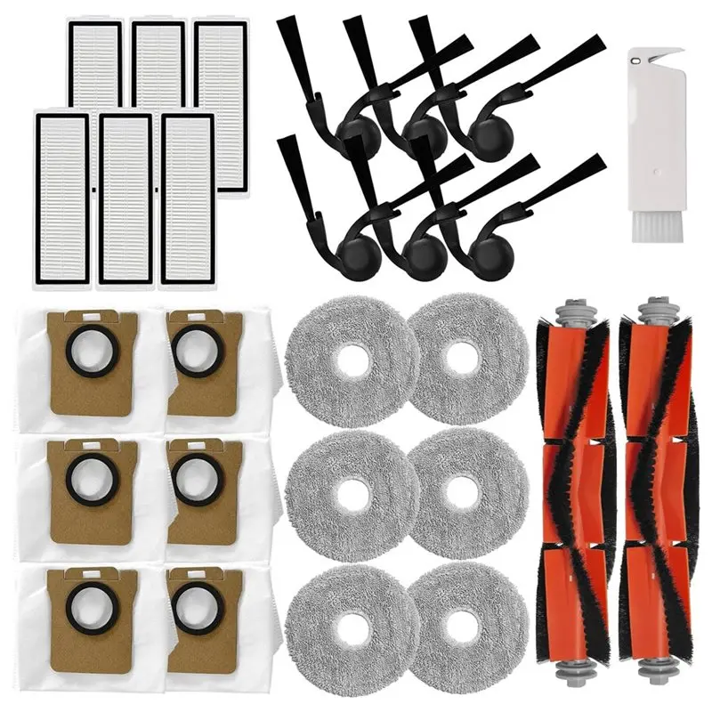 X11A Accessory For Xiaomi Robot Vacuum 5& 5 Pro Replacement Parts-Main Brush, Side Brush, HEPA Filter, Mop Bag
X11A Accessory For Xiaomi Robot Vacuum 5& 5 Pro Replacement Parts-Main Brush, Side Brush, HEPA Filter, Mop Bag