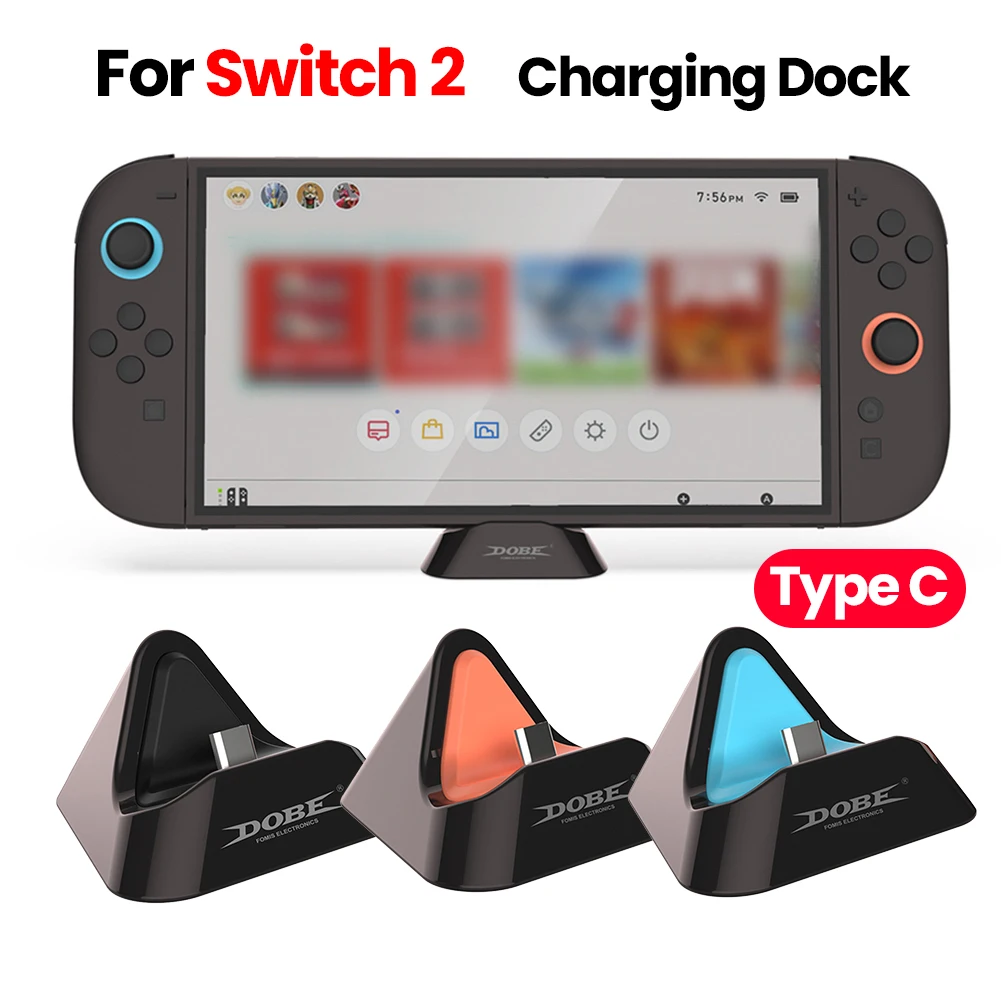 Charging Dock for Switch 2 Fast Charging Station with USB Type C Charger Port Docking Station Dock Station Replacement
Charging Dock for Switch 2 Fast Charging Station with USB Type C Charger Port Docking Station Dock Station Replacement