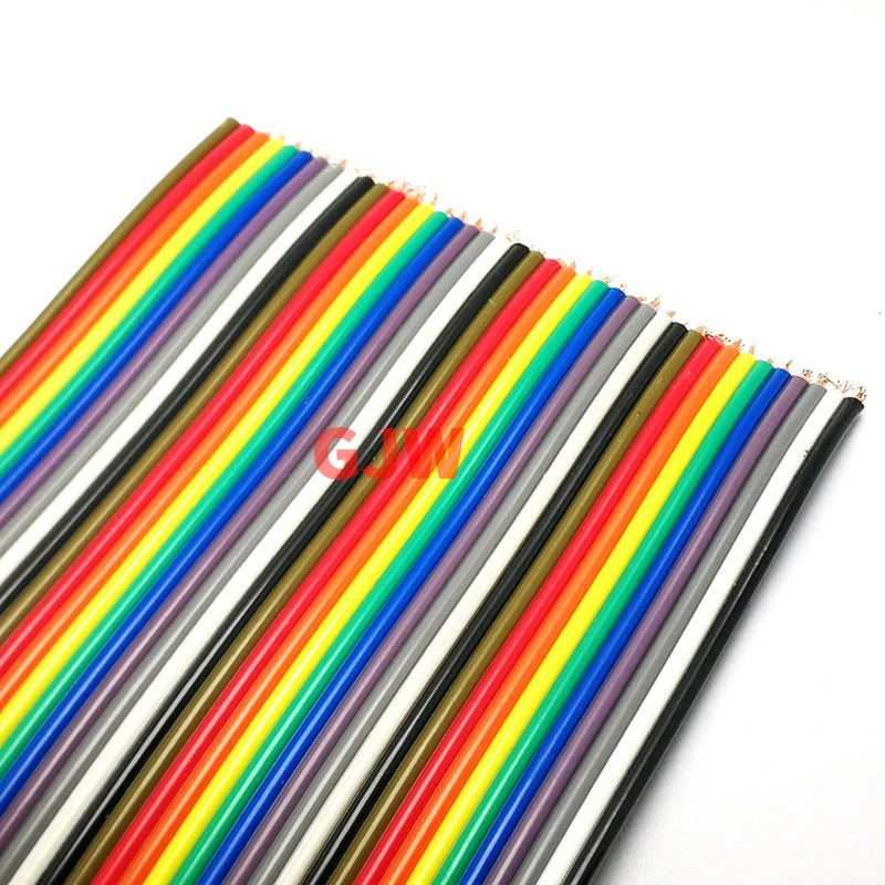 Dupont Jumper Wire 1Meter 40Pin Rainbow DuPont Cable Flat IDC strip line 40-Pin 1.27mm Pitch Connector Cables
Dupont Jumper Wire 1Meter 40Pin Rainbow DuPont Cable Flat IDC strip line 40-Pin 1.27mm Pitch Connector Cables