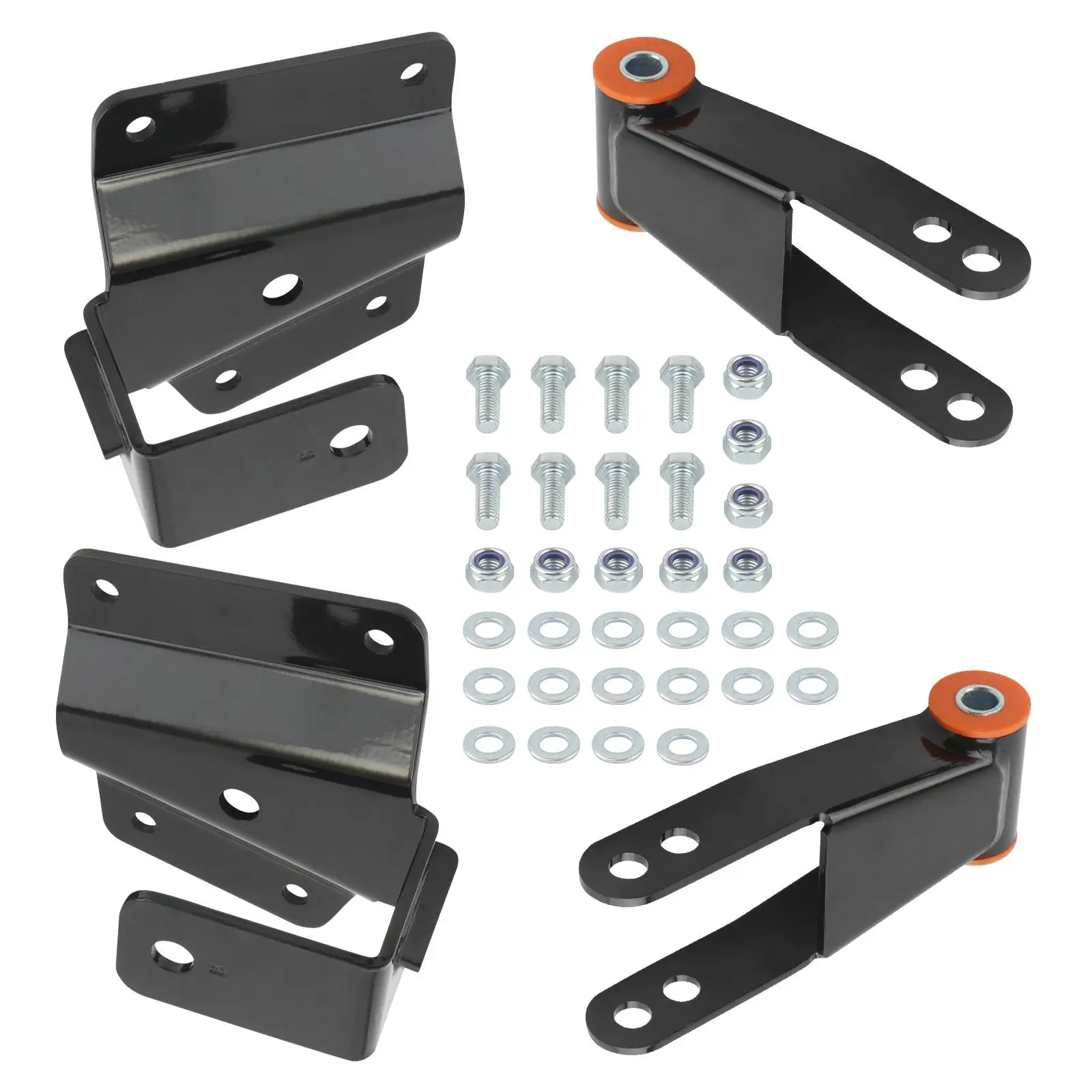 4" Drop Kit Rear Shackles & Hangers For chevy Silverado 1500 GMC Sierra 1500 1999-2006
4" Drop Kit Rear Shackles & Hangers For chevy Silverado 1500 GMC Sierra 1500 1999-2006