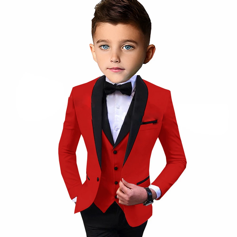 Fashion Suit For Boys Wedding Tuxedo Design Jacket Vest Pants 3 Pieces Fashion Party Dress Slim Fit Kids Child Clothes
Fashion Suit For Boys Wedding Tuxedo Design Jacket Vest Pants 3 Pieces Fashion Party Dress Slim Fit Kids Child Clothes