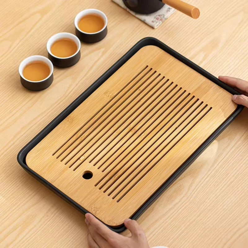 Bamboo Luxury Tea Tray Drainage Serving Ceramic Home Tea Tray Office Vintage Rectangular vassoio acciaio inox Tea Accessories
Bamboo Luxury Tea Tray Drainage Serving Ceramic Home Tea Tray Office Vintage Rectangular vassoio acciaio inox Tea Accessories