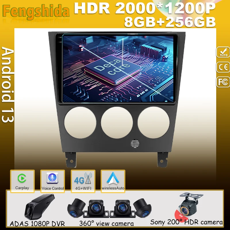 Android 13 For Subaru Impreza GD GG 2002 - 2007 Car Player Radio Multimedia Video GPS Navigation Auto Carplay 5G 2 Din BT Wifi
Android 13 For Subaru Impreza GD GG 2002 - 2007 Car Player Radio Multimedia Video GPS Navigation Auto Carplay 5G 2 Din BT Wifi