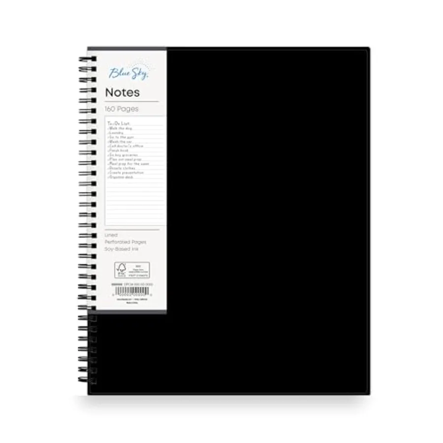Smart Notes Professional Notebook, Wire-O Binding,,Black 14713
Smart Notes Professional Notebook, Wire-O Binding,,Black 14713
