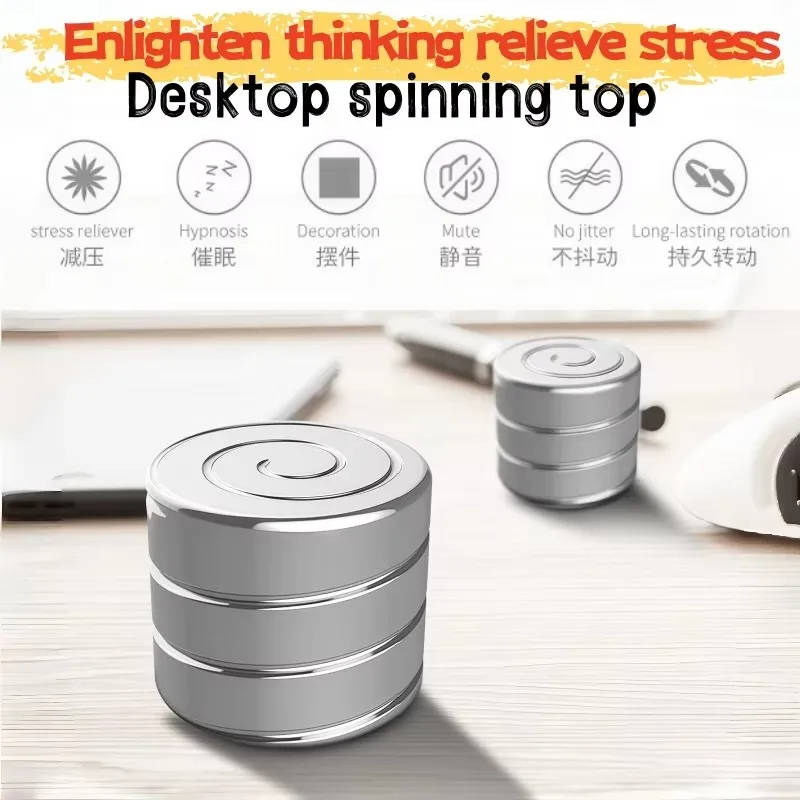 Fidget Spinner Metal Cylindrical Gyroscope Spinning Toy Silent Novelty Stress Relief Hypnosis Focus Boredom EDC Office Desk Gift
Fidget Spinner Metal Cylindrical Gyroscope Spinning Toy Silent Novelty Stress Relief Hypnosis Focus Boredom EDC Office Desk Gift