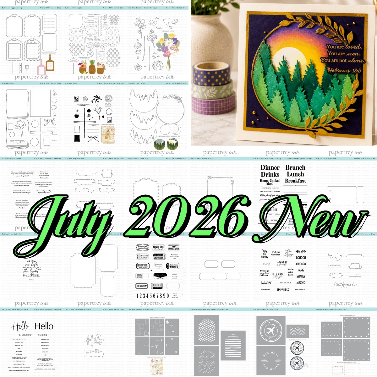 July 2026 New Postage Bouquet Forest Metal Cutting Dies Clear Stamps Stencil Hot Foil for DIY Scrapbook Card Decoration Template
July 2026 New Postage Bouquet Forest Metal Cutting Dies Clear Stamps Stencil Hot Foil for DIY Scrapbook Card Decoration Template