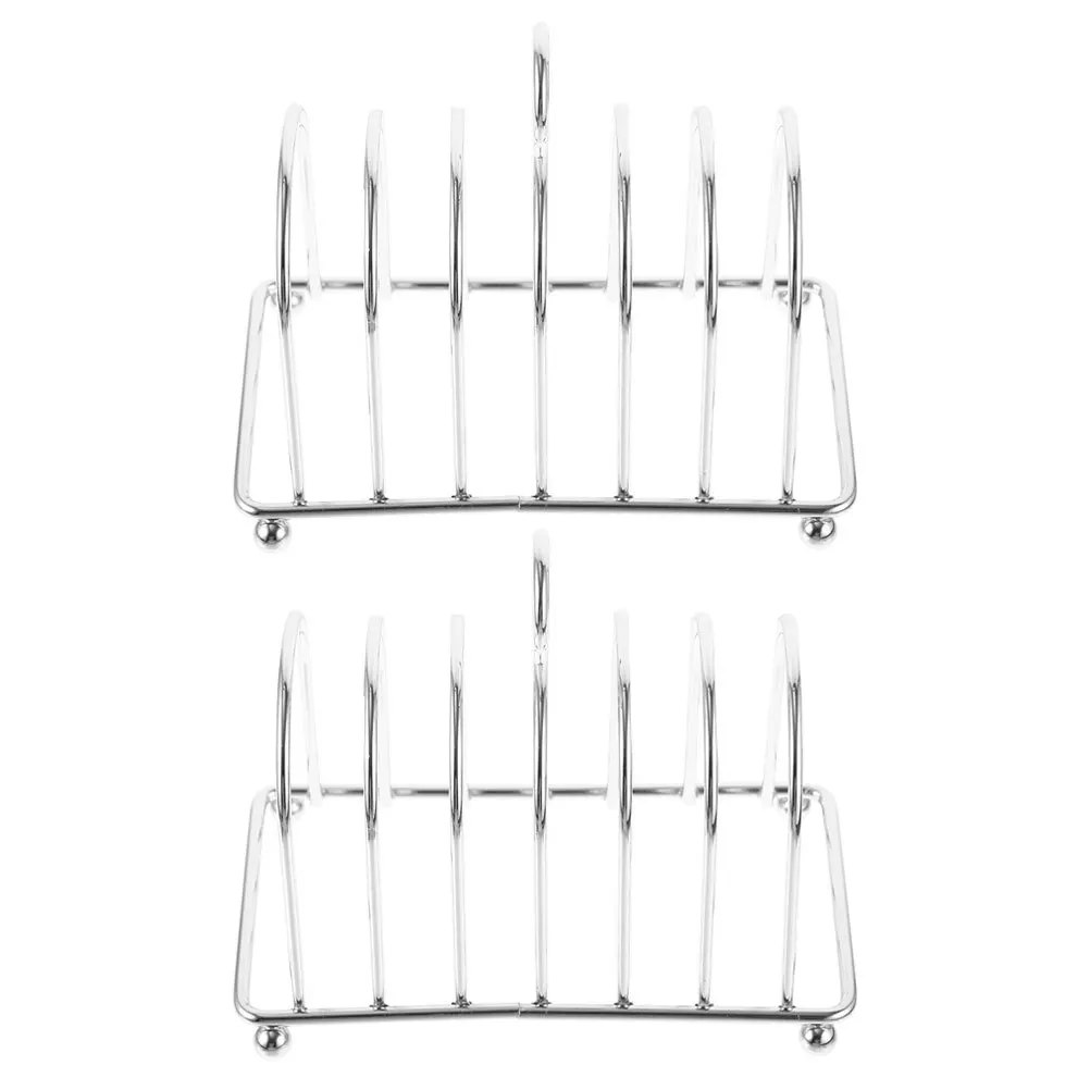2Pcs Stainless Steel Bread Rack Multi-Slot Toast Stand Desktop Kitchen Toast Holder Tabletop Bread Cooling Rack
2Pcs Stainless Steel Bread Rack Multi-Slot Toast Stand Desktop Kitchen Toast Holder Tabletop Bread Cooling Rack