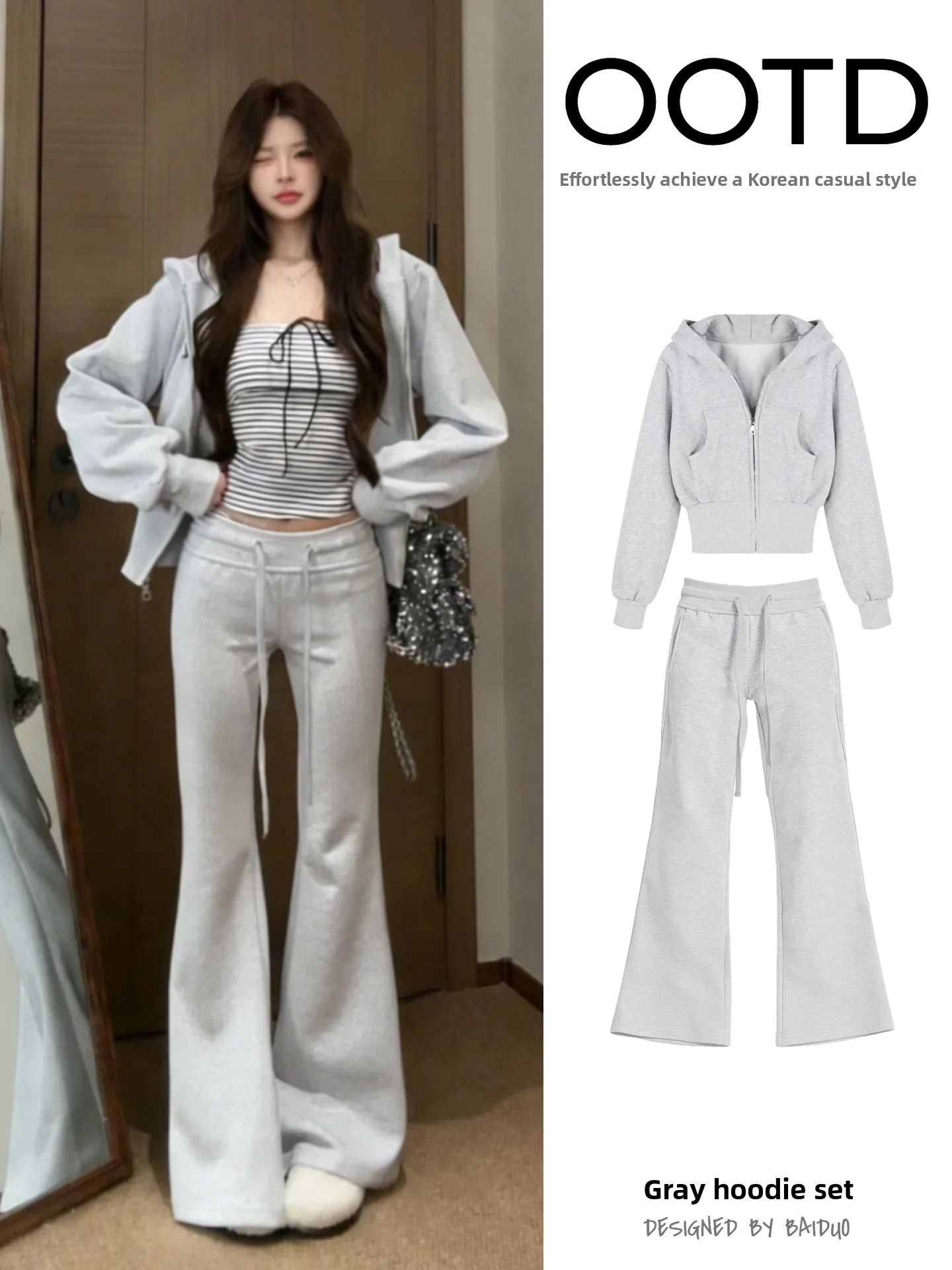 Korean Sle ey ort Hoodie Cardigan Women's Spring Autumn Slim Fit Waist Cinching Slimming Top Long Sve Zipper Closure
Korean Sle ey ort Hoodie Cardigan Women's Spring Autumn Slim Fit Waist Cinching Slimming Top Long Sve Zipper Closure