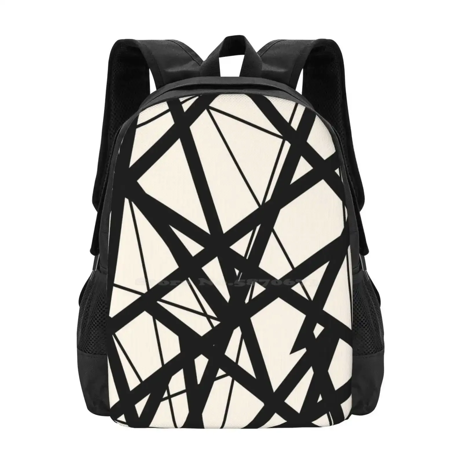Evh: Authentic Black & White Stripes Design (Eggshell) Hot Sale Schoolbag Backpack Fashion Bags Eddie Inspired Stripes Design
Evh: Authentic Black & White Stripes Design (Eggshell) Hot Sale Schoolbag Backpack Fashion Bags Eddie Inspired Stripes Design