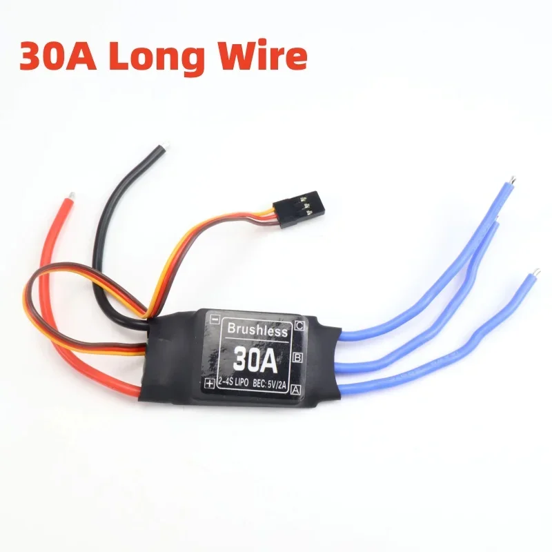 Brushless 30A ESC Long Wire Speed Controller with 5V 3A UBEC for RC FPV Quadcopter Airplanes Helicopter
Brushless 30A ESC Long Wire Speed Controller with 5V 3A UBEC for RC FPV Quadcopter Airplanes Helicopter