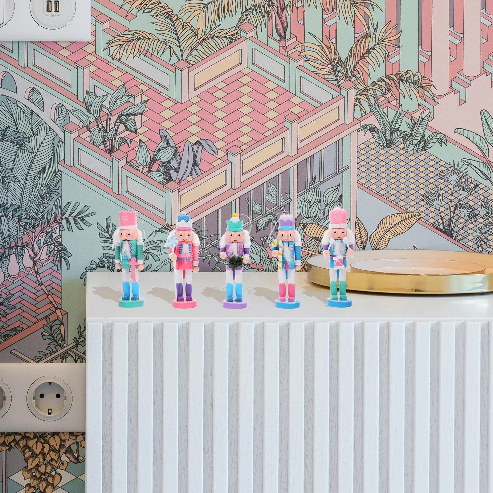 5Pcs Christmas Nutcracker Pendant Ornaments Handcrafted Wooden Hanging Decor for Holiday Season Home Fireplace Mantle
5Pcs Christmas Nutcracker Pendant Ornaments Handcrafted Wooden Hanging Decor for Holiday Season Home Fireplace Mantle