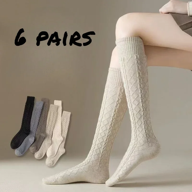 5 Pairs Winter Fashionable Thickened Warm Long Tube Fried Dough Twists Calf Socks Casual and Comfortable Women's High Tube Socks
5 Pairs Winter Fashionable Thickened Warm Long Tube Fried Dough Twists Calf Socks Casual and Comfortable Women's High Tube Socks