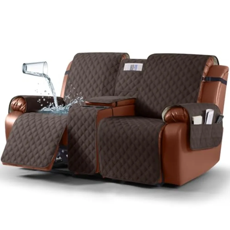 Waterproof Loveseat Recliner Cover with Console Non-Slip Reclining Couch Covers Split Sofa Slipcovers with Elastic Straps for D
Waterproof Loveseat Recliner Cover with Console Non-Slip Reclining Couch Covers Split Sofa Slipcovers with Elastic Straps for D