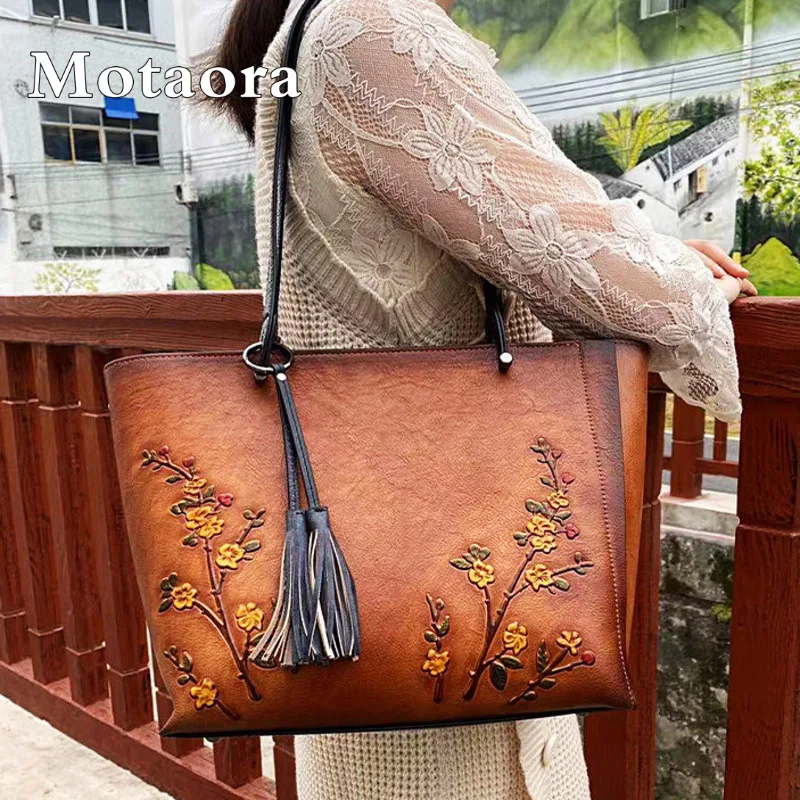 Vintage 3D Floral Embroidery Designer Bag Large Capacity Women's Tote Bag Premium Cowhide Leather Luxury Handbags for Women 2025
Vintage 3D Floral Embroidery Designer Bag Large Capacity Women's Tote Bag Premium Cowhide Leather Luxury Handbags for Women 2025