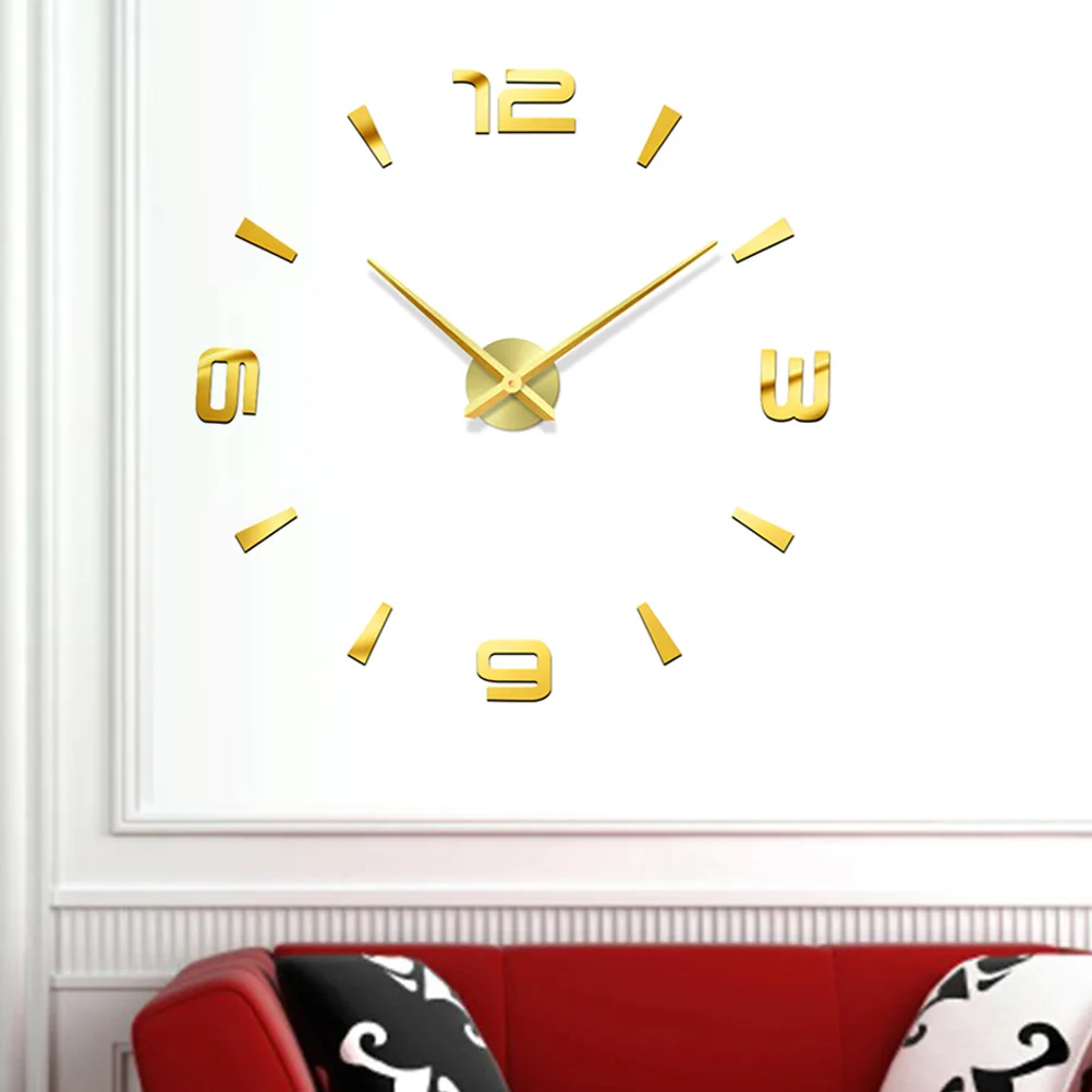 Frameless Self-Adhesive Golden DIY Wall Clock Large Digital Quartz Modern Silent Wall Clock for Room Decor Living Office
Frameless Self-Adhesive Golden DIY Wall Clock Large Digital Quartz Modern Silent Wall Clock for Room Decor Living Office