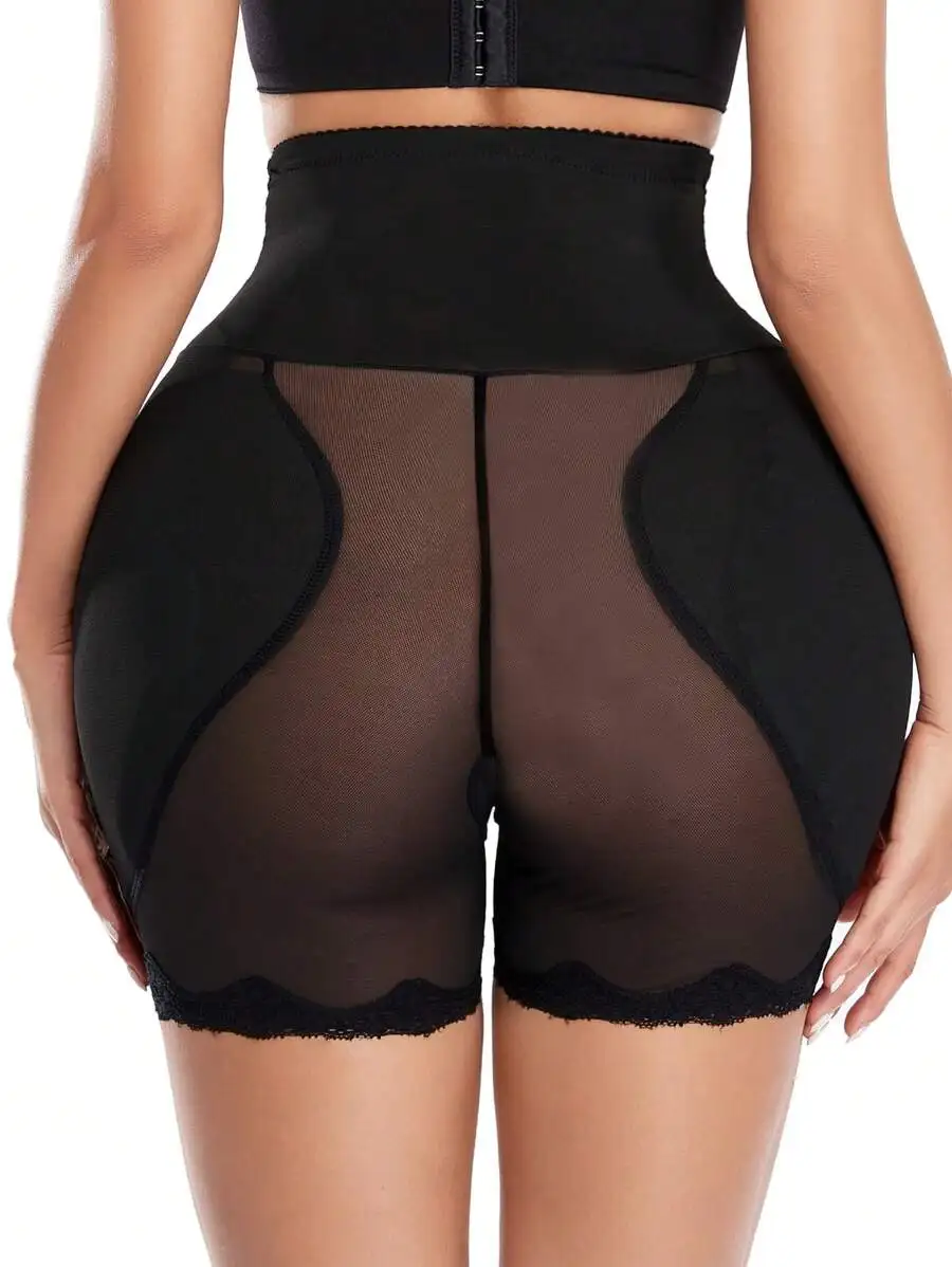 High-Waisted Womens Shapewear Shorts With Butt Padding, Mesh Waistband For Slimming, Breathable Control Panty With Lace Trim
High-Waisted Womens Shapewear Shorts With Butt Padding, Mesh Waistband For Slimming, Breathable Control Panty With Lace Trim