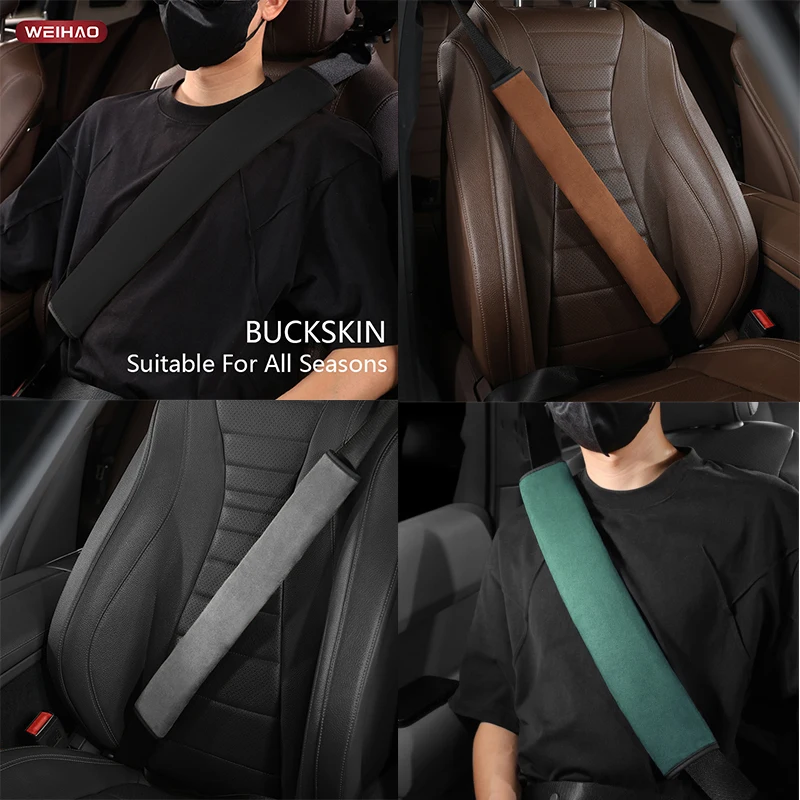 WEIHAO Car Seat Belt Shoulder Cover Decompression Comfort Car Accessories Safety Belt Protective Cover Buckskin Suede Cover
WEIHAO Car Seat Belt Shoulder Cover Decompression Comfort Car Accessories Safety Belt Protective Cover Buckskin Suede Cover