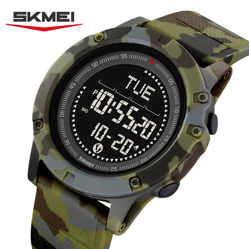 SKMEI 2639 Спортивные наручные часы с EL Light Мужские цифровые часы с круглым корпусом 50 м Водонепроницаемый компас и 3D шагомер, черный для улицы
SKMEI 2639 Спортивные наручные часы с EL Light Мужские цифровые часы с круглым корпусом 50 м Водонепроницаемый компас и 3D шагомер, черный для улицы