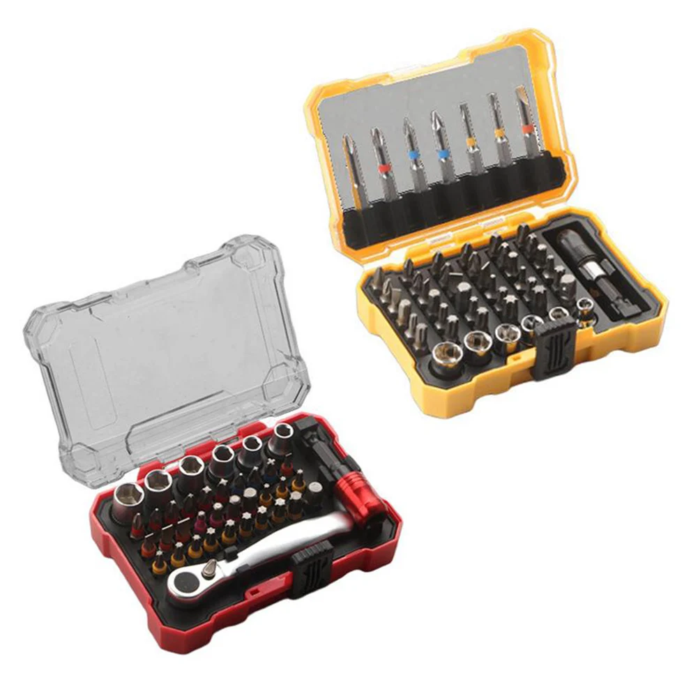 38/50pcs Ratchet Screwdriver Set Magnetic Bits Screwdriver Adapter Ratchet Wrench Household Maintenance Repair Tool Kit
38/50pcs Ratchet Screwdriver Set Magnetic Bits Screwdriver Adapter Ratchet Wrench Household Maintenance Repair Tool Kit