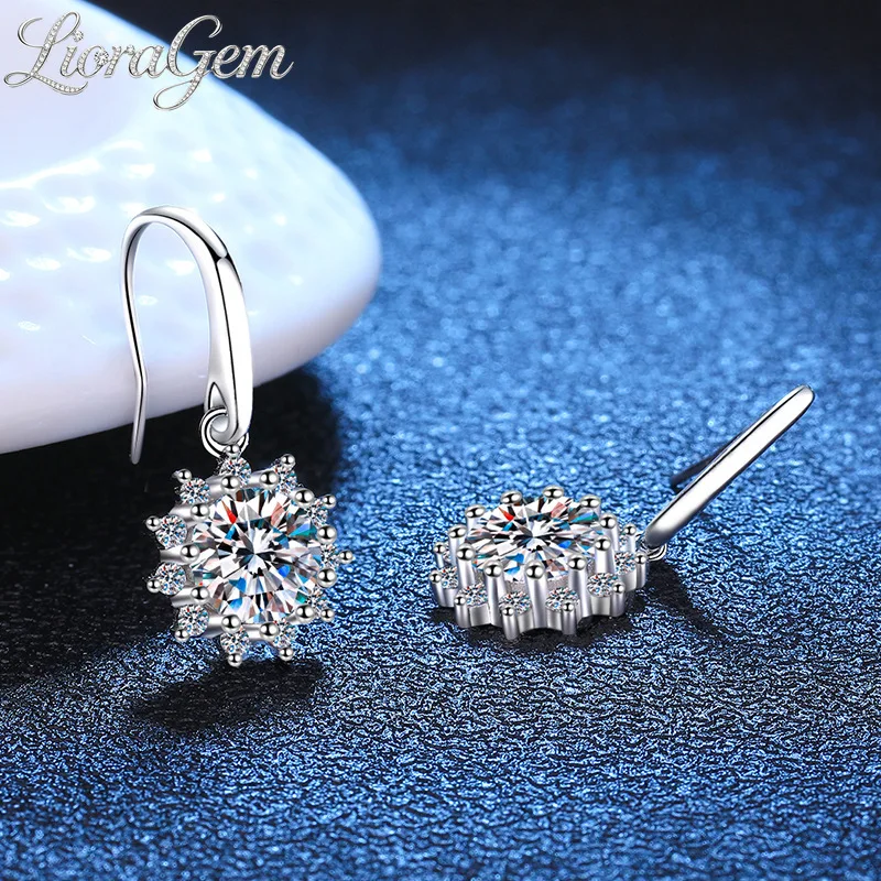 LioraGem Classic Minimalist Sunflower Hook Earrings for Women, Luxurious 0.5-1 Carat Moissanite Earrings Platinum PT950 Stamp
LioraGem Classic Minimalist Sunflower Hook Earrings for Women, Luxurious 0.5-1 Carat Moissanite Earrings Platinum PT950 Stamp