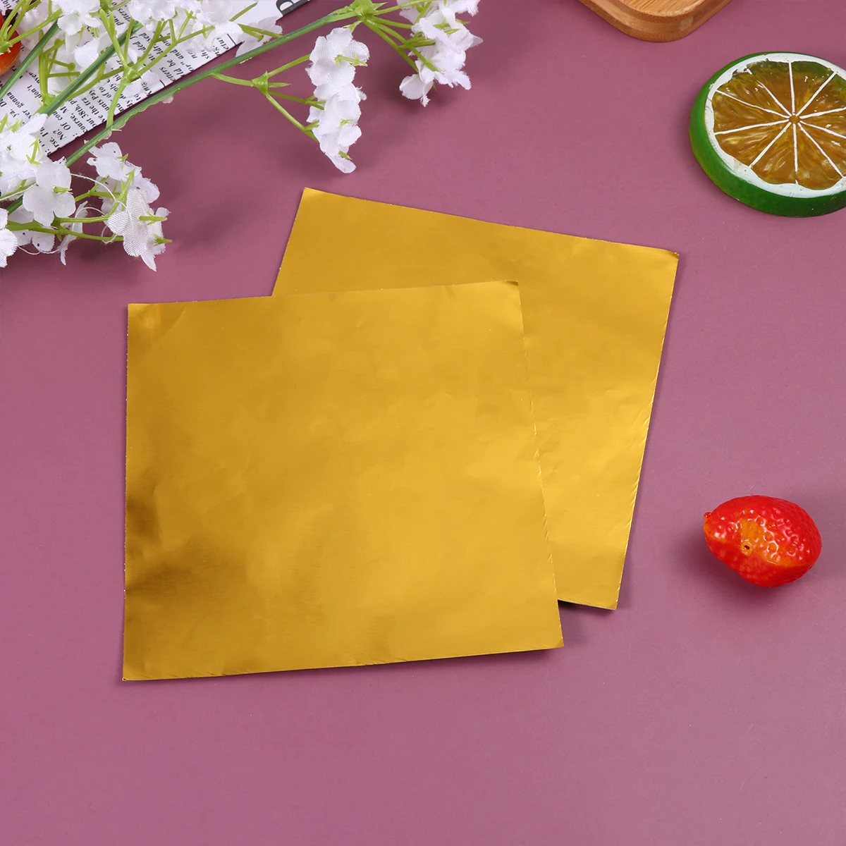 300 PCS Aluminum Foil Tin Wrapping Paper Candy with Silver Wrappers Metallic Golden
300 PCS Aluminum Foil Tin Wrapping Paper Candy with Silver Wrappers Metallic Golden